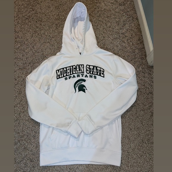 White Michigan State Sweatshirt - Picture 1 of 2
